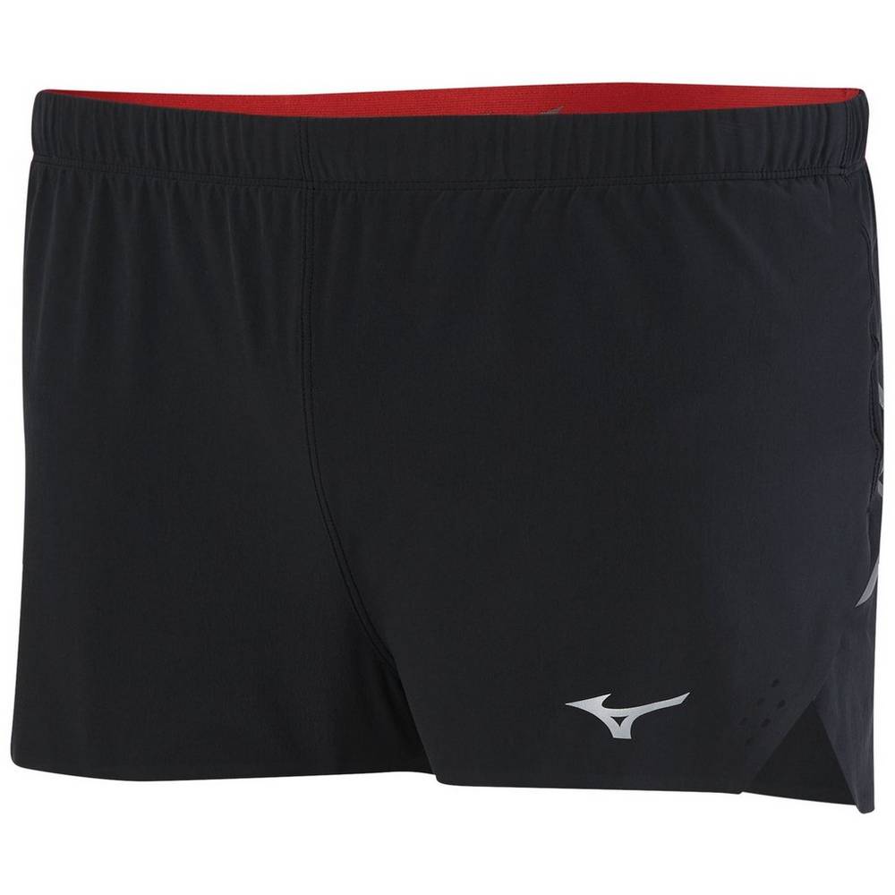 Calções Mizuno Aero 1.5" Split - Homem - Pretas - RFGLK4963